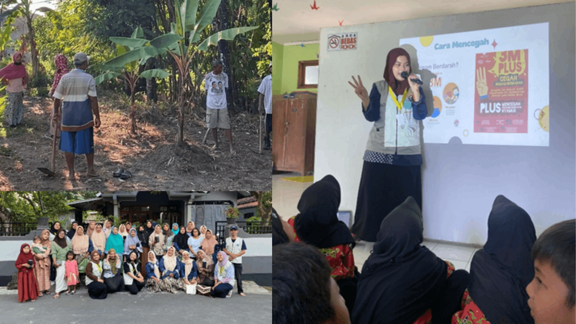 Banner Aksi Desa Kragilan Cegah DBD